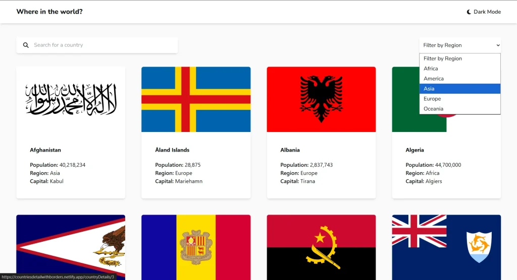 Where in the world countries-1